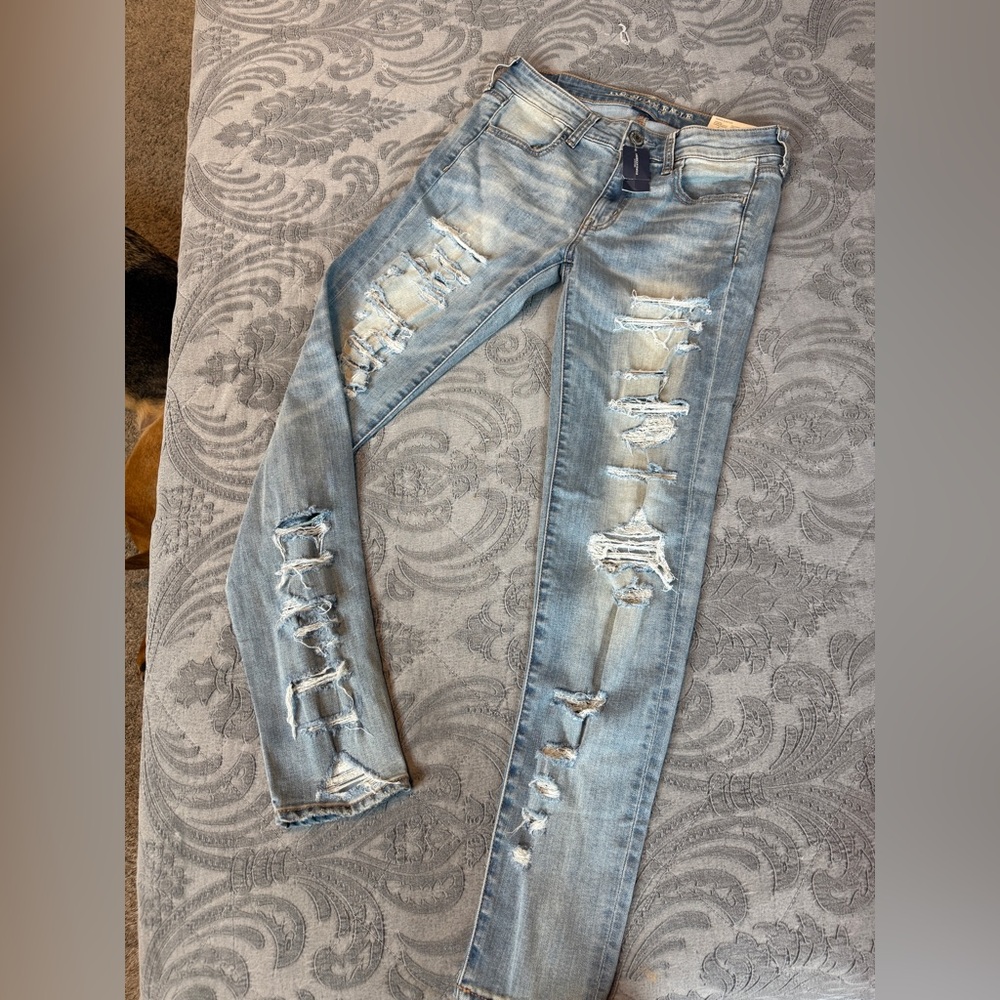 American Eagle Outfitters Light Blue Super Stretch Jeggings